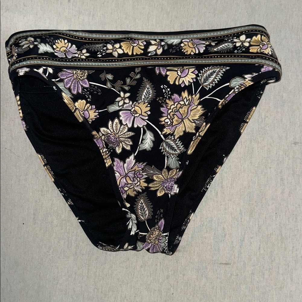 Womens Size Small Fresh Start Black Bikini Bottom.